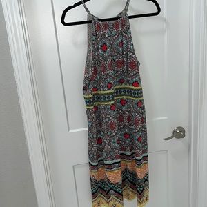 London Times Colorful Halter Dress Size 14